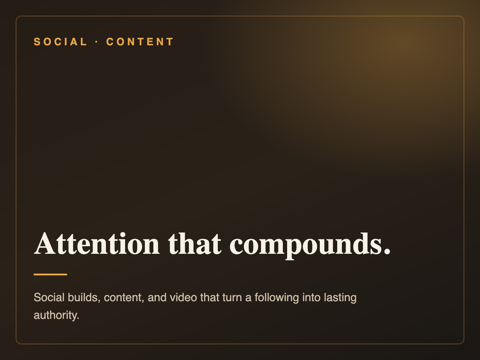 Social and content