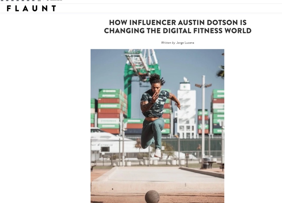 Flaunt feature on Austin Dotson