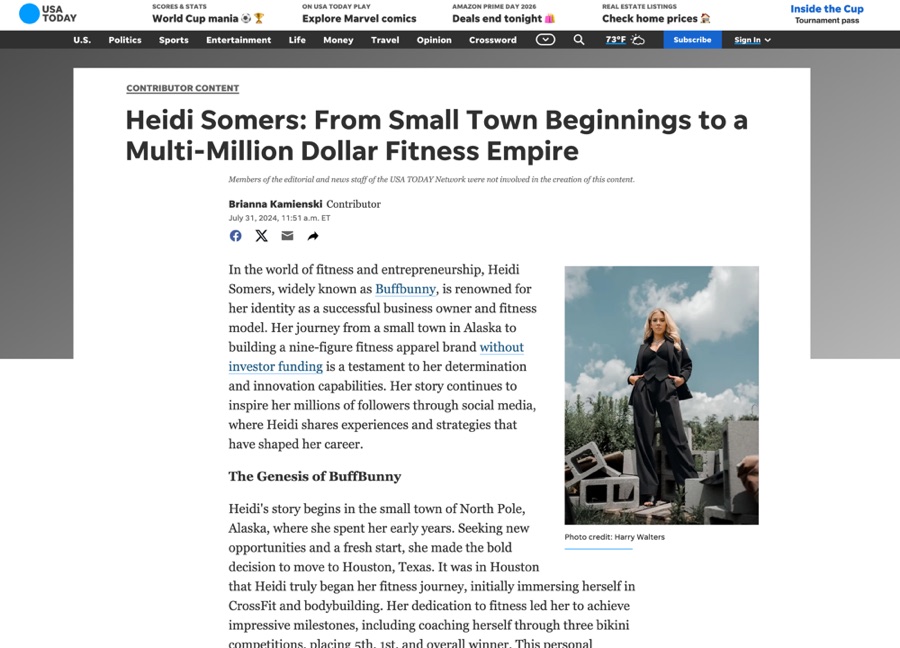 USA Today feature on BuffBunny